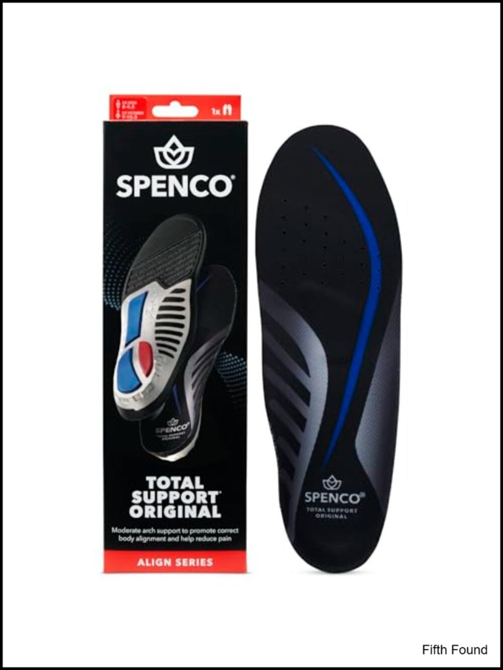 Spenco Total Support Original Arch Support Insole Women's 7-8.5 Men's 6-7.5